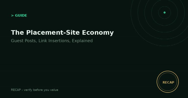 The Placement-Site Economy: Guest Posts and Link Insertions, Explained