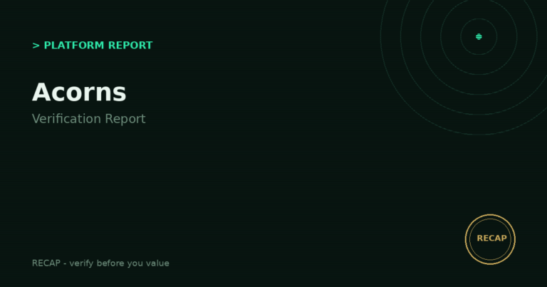 Acorns: Verification Report — Registrations, Custody & the Flat-Fee Math