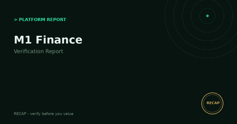 M1 Finance: Verification Report — Broker, Not Adviser