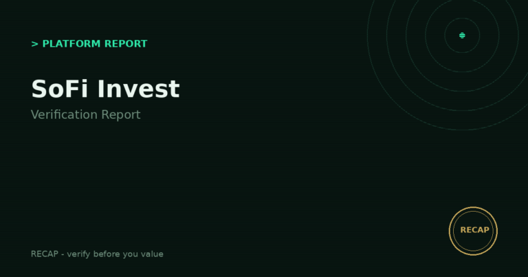 SoFi Invest: Verification Report — Three Regulators, One App