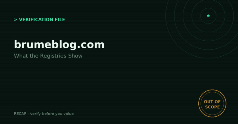 Brumeblog.com: Verification File - The Singular/Plural Split