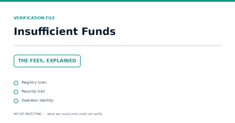 Insufficient Funds: What It Means, the Fees, and What Protects You