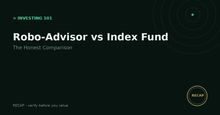 Robo-Advisor vs Index Fund: The Honest Comparison
