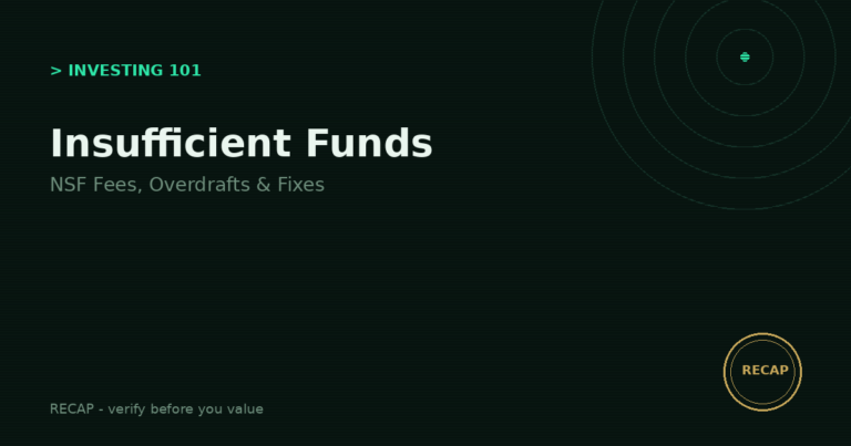 Insufficient Funds: NSF Fees, Overdrafts, and How to Never Pay Either