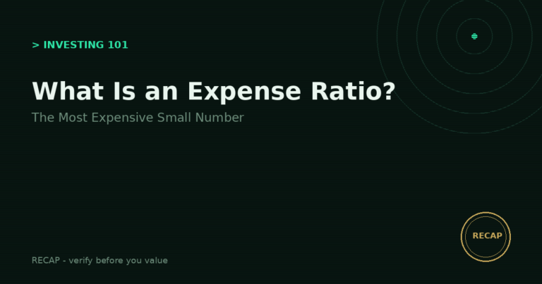 What Is an Expense Ratio? The Most Expensive Small Number in Investing