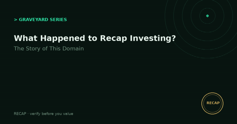 What Happened to Recap Investing? The Story of This Domain